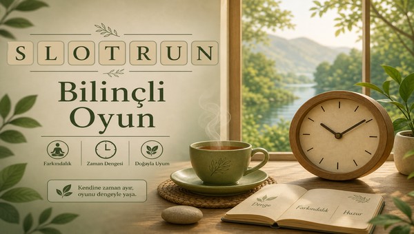 Slotrun bilinçli oyun ve zihinsel sağlık rehberi